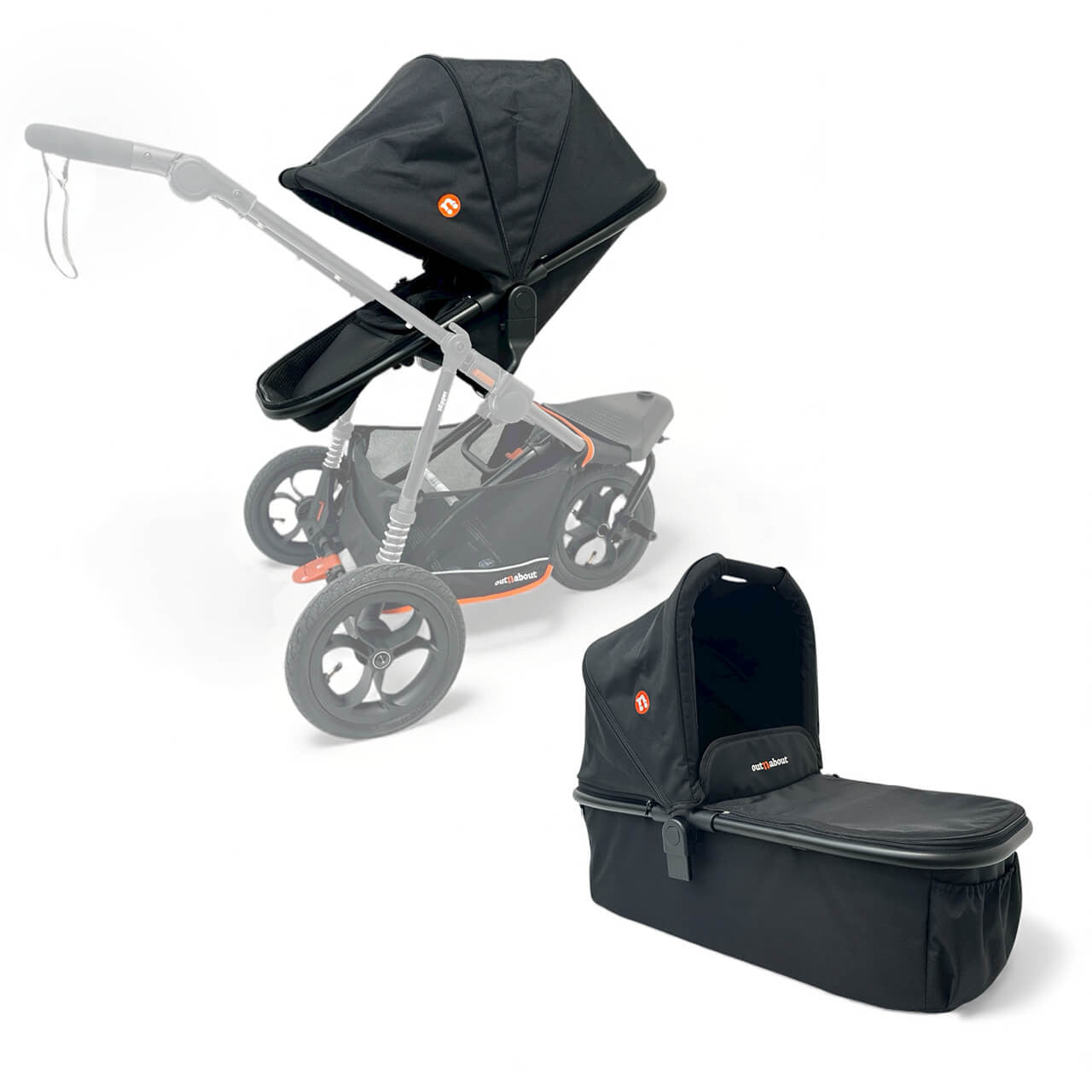 Out 'n' About V6 Switch carrycot parent facing