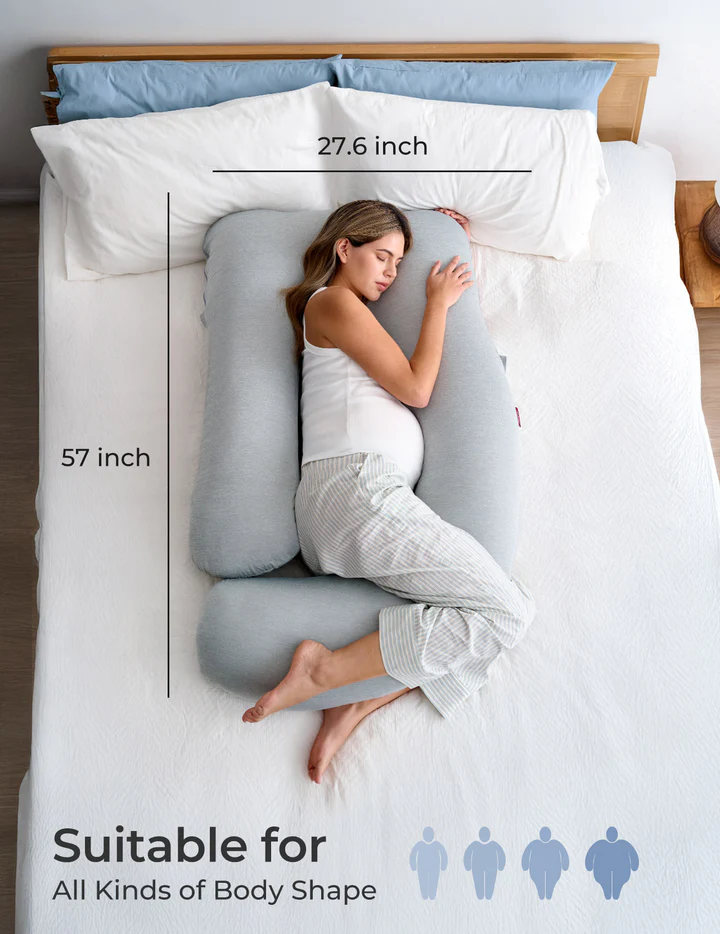 Momcozy U-Shaped Pregnancy Pillow