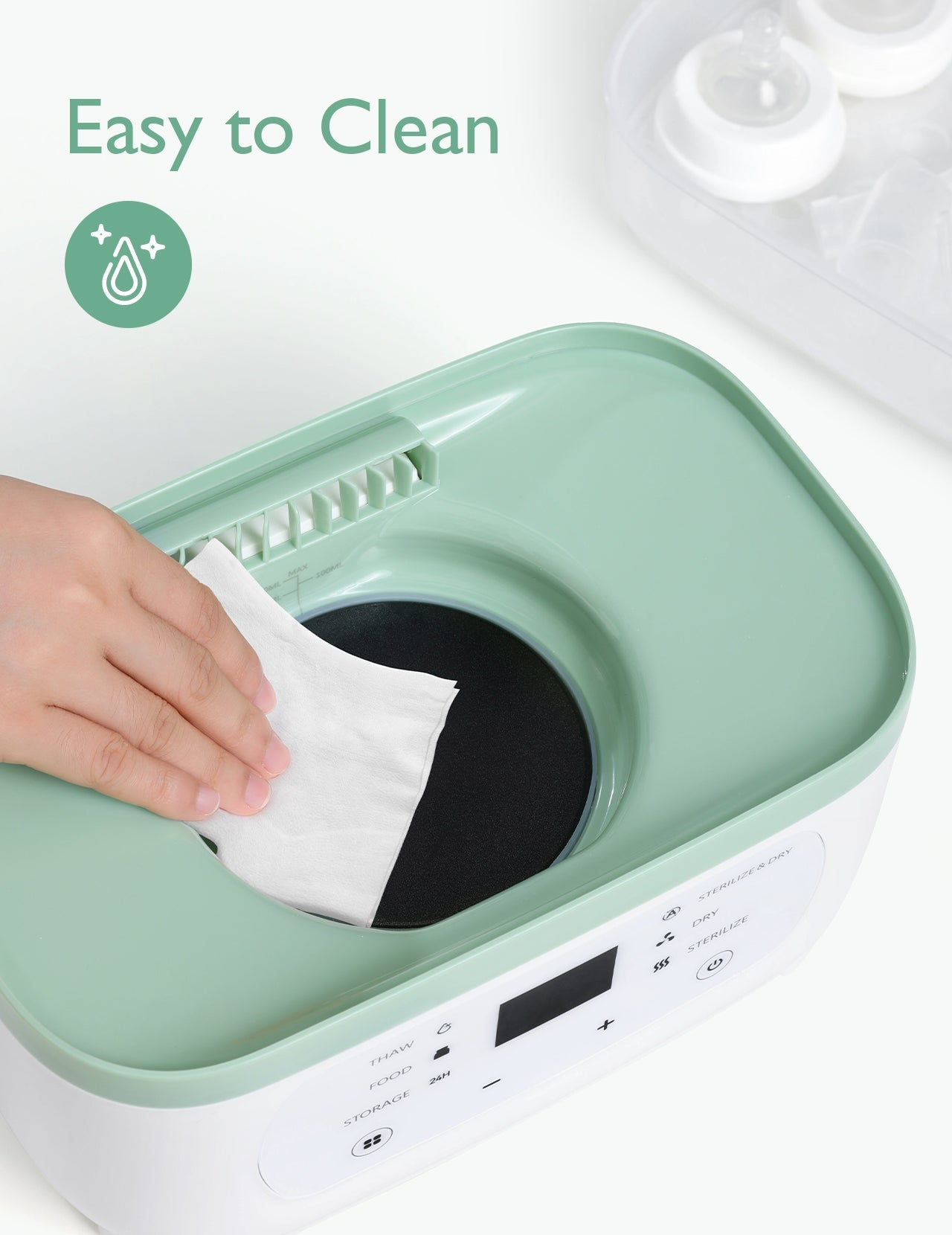 Momcozy BS02 8-In-1 Bottle Sterilizer And Dryer And Food warmer