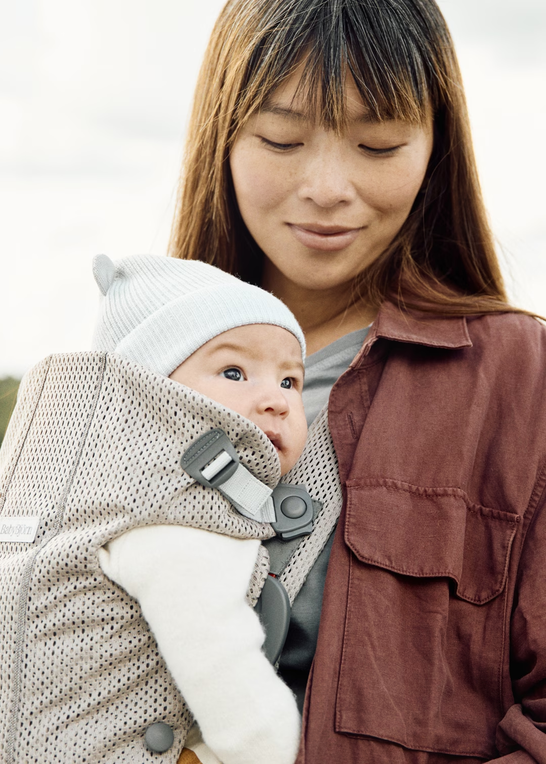Babybjorn Mini Carrier 3D Mesh Grey beige