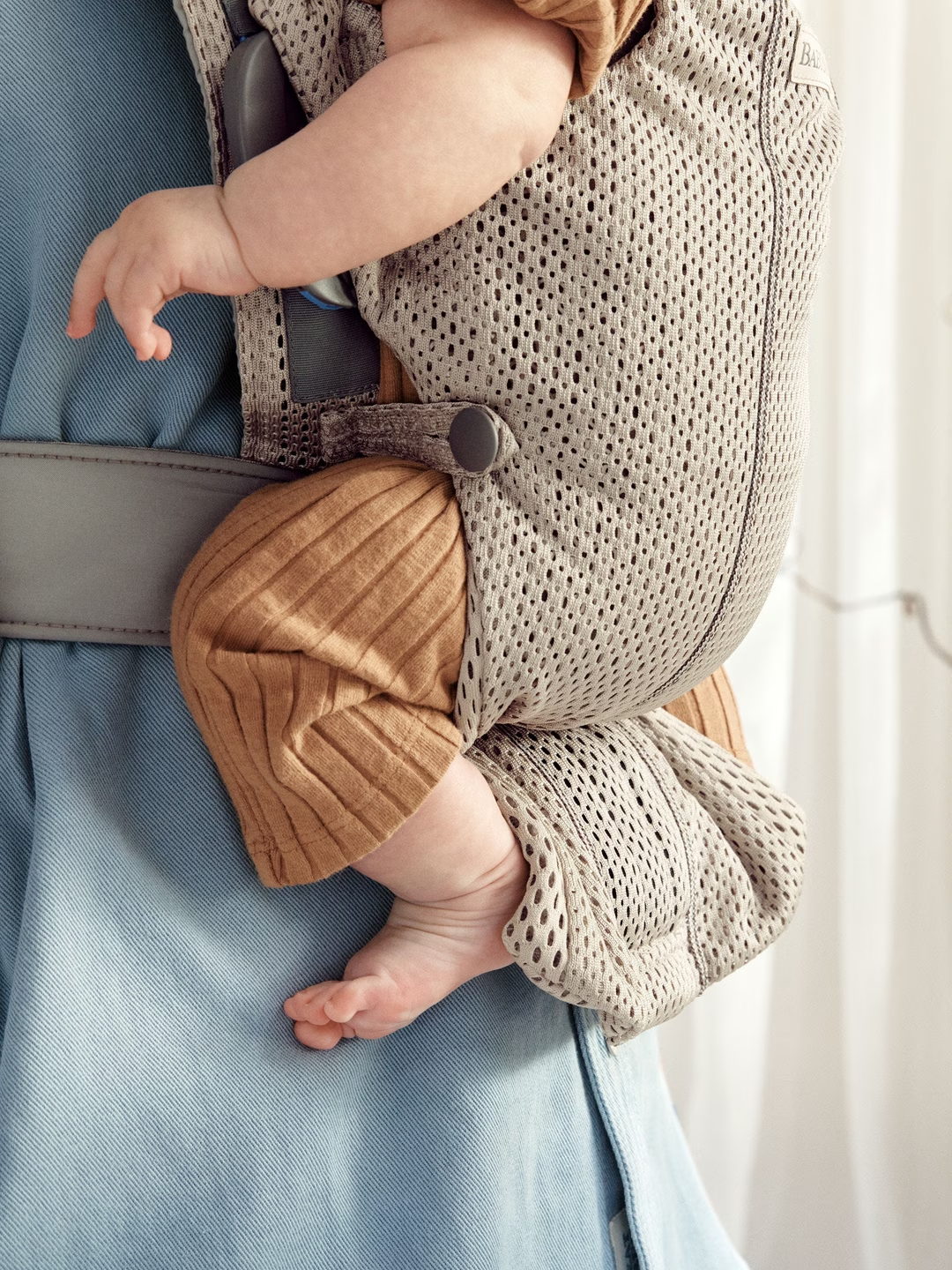 Babybjorn Mini Carrier 3D Mesh Grey beige
