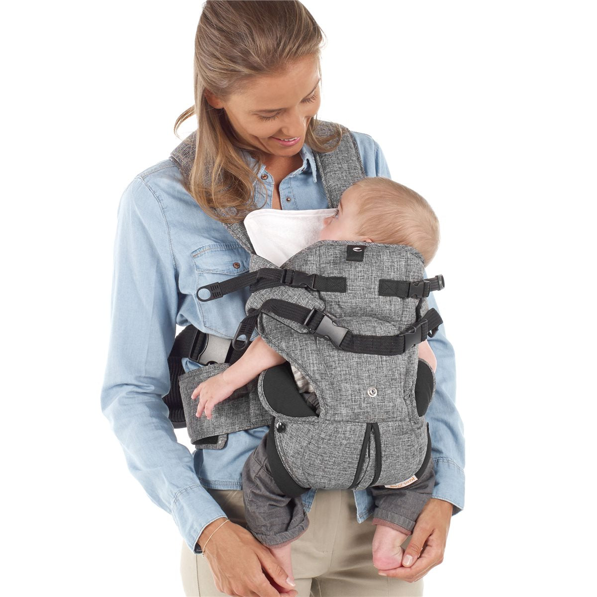 Jané Travel Ergonomic Baby Carrier – 3 Position, Breathable with Lumbar Support (Birth to 15kg)