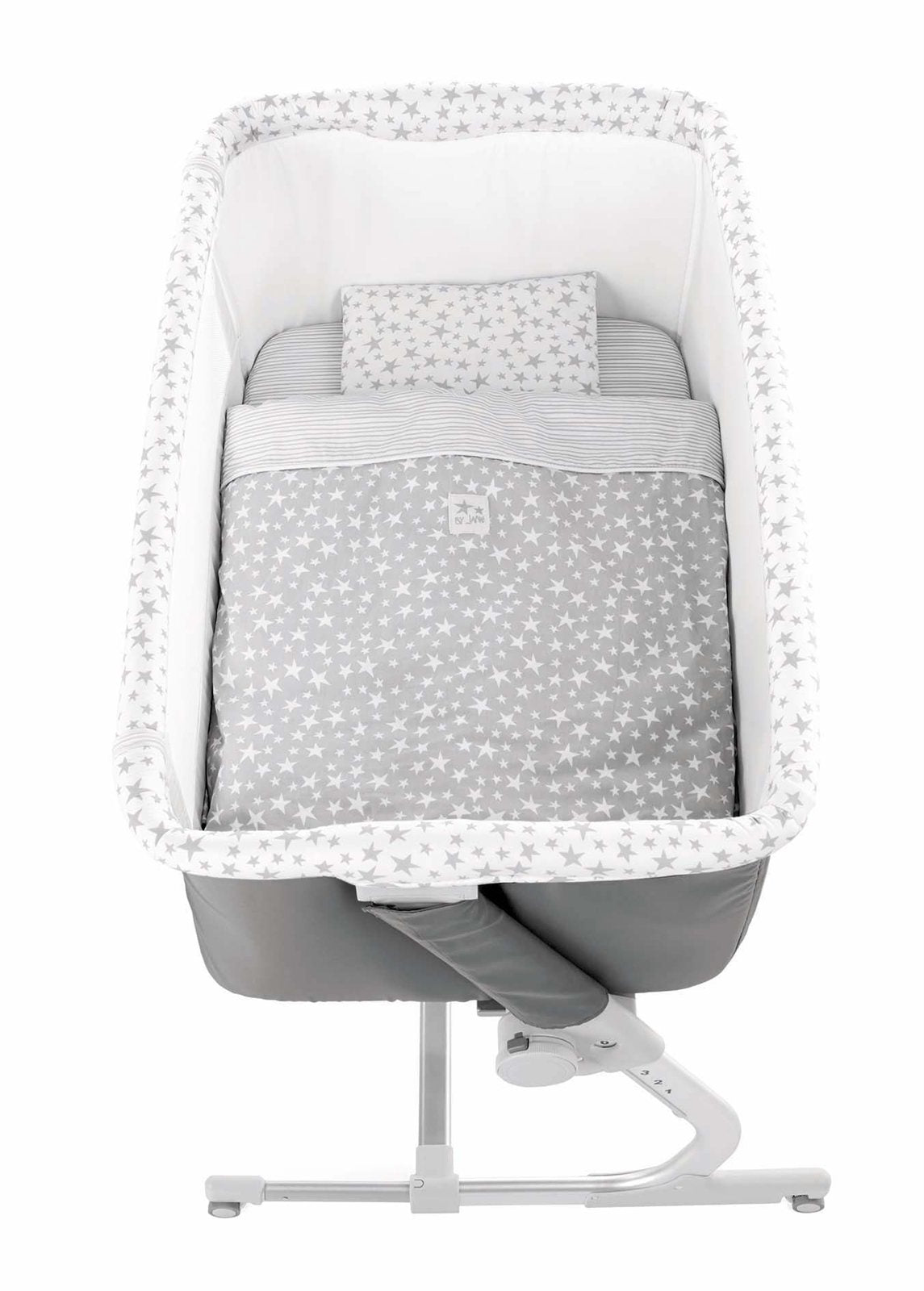 Jane Baby Side Crib + 4 Piece Bedding set