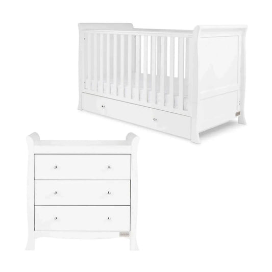 Ickle Bubba Snowdon Classic Furniture Set Premium Pocket Sprung Mattress 2 pcs - White