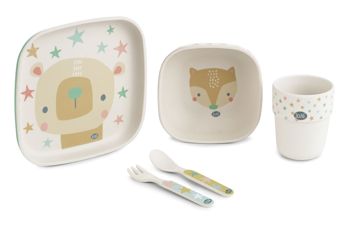 Jane Bamboo 5 Piece Dinner Set