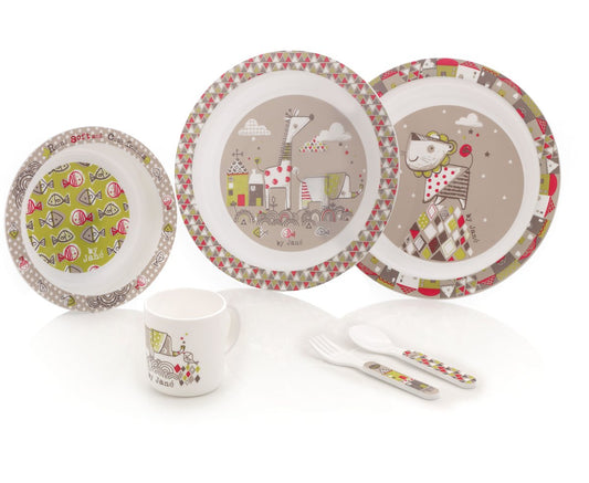 Jane Microwave Crockery Set, 6 piece, Tangram II