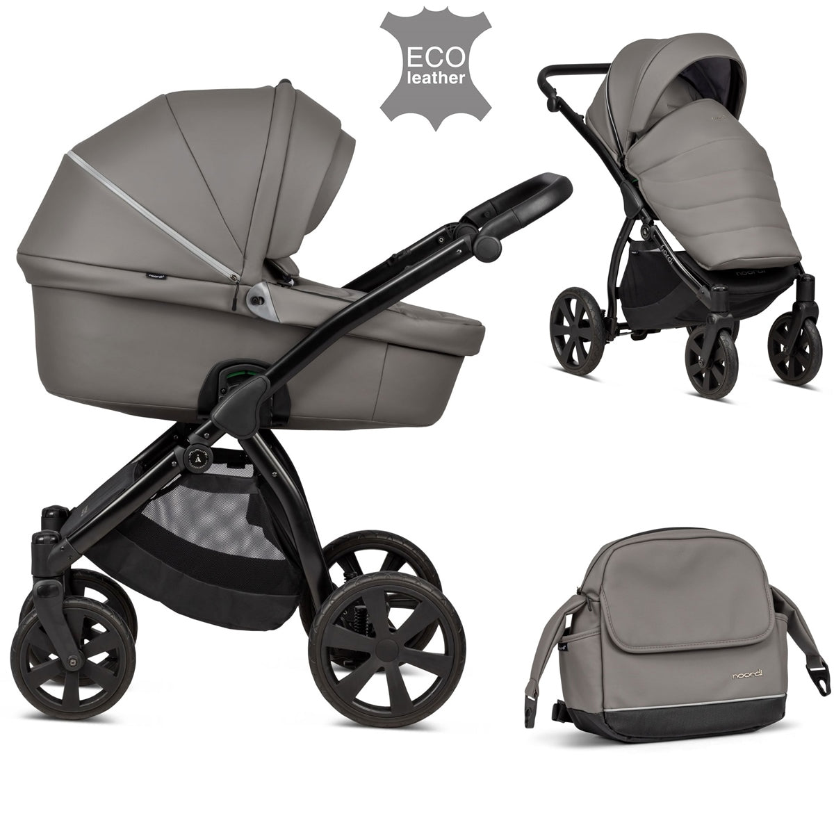 Noordi Fjordi Leather 2in1 Pram