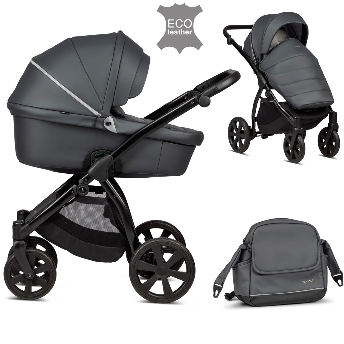 Noordi Fjordi Leather 2in1 Pram