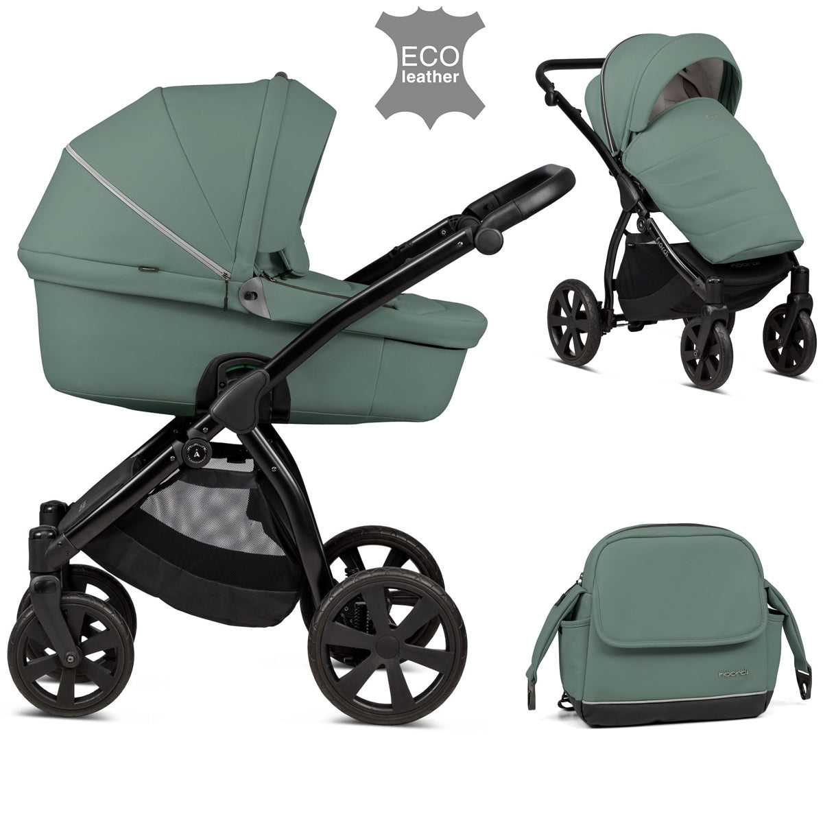 Noordi Fjordi Leather 2in1 Pram