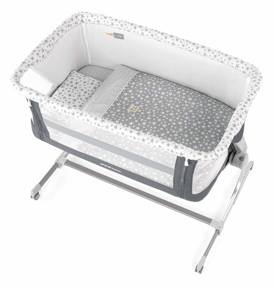 Jane Baby Side Crib + 4 Piece Bedding set