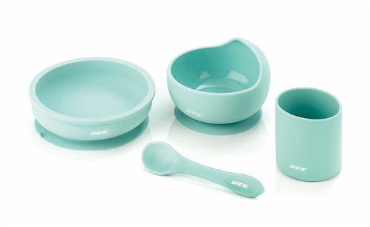 4-Piece LFGB Certified Silicone Dinner Set for Children