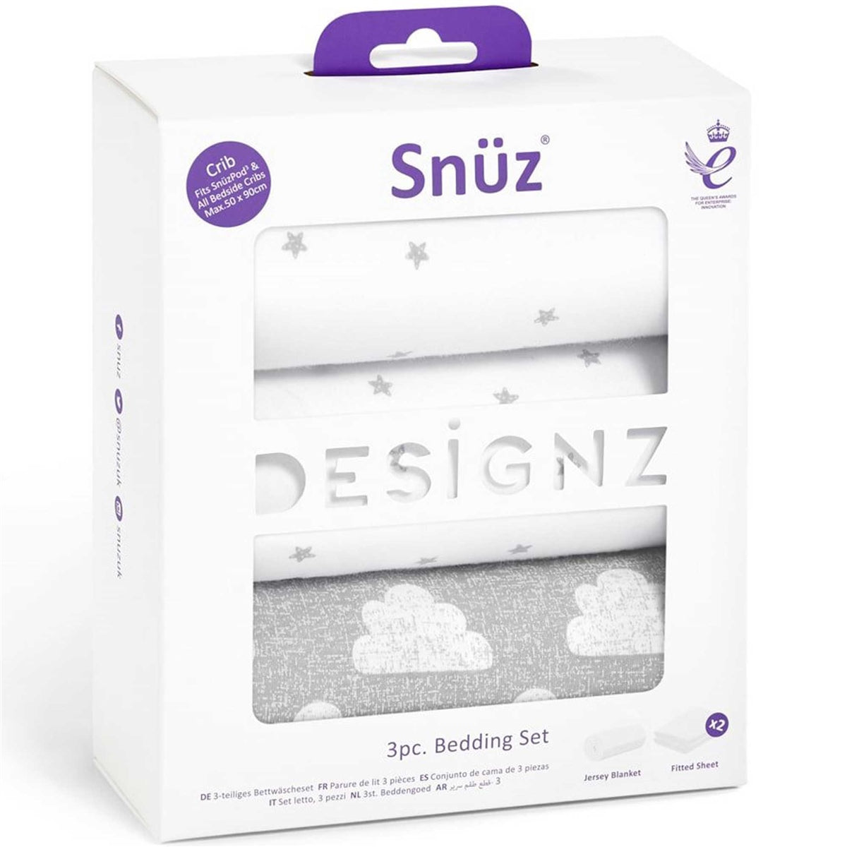 Snuz 3pc. Bedside Crib Bedding Set