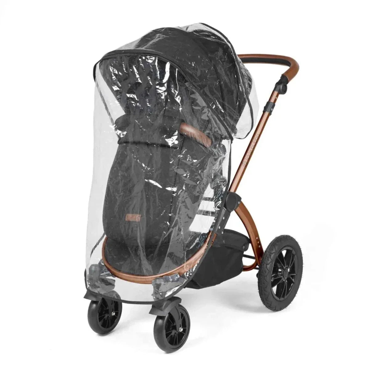 Ickle Bubba Stomp Luxe Travel System with i-Size Cirrus Car Seat & ISOFIX Base 12 pcs - Bronze & Midnight & Tan