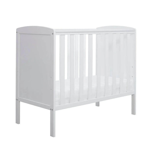 Ickle Bubba Coleby Space Saver Cot White - Premium Sprung Mattress