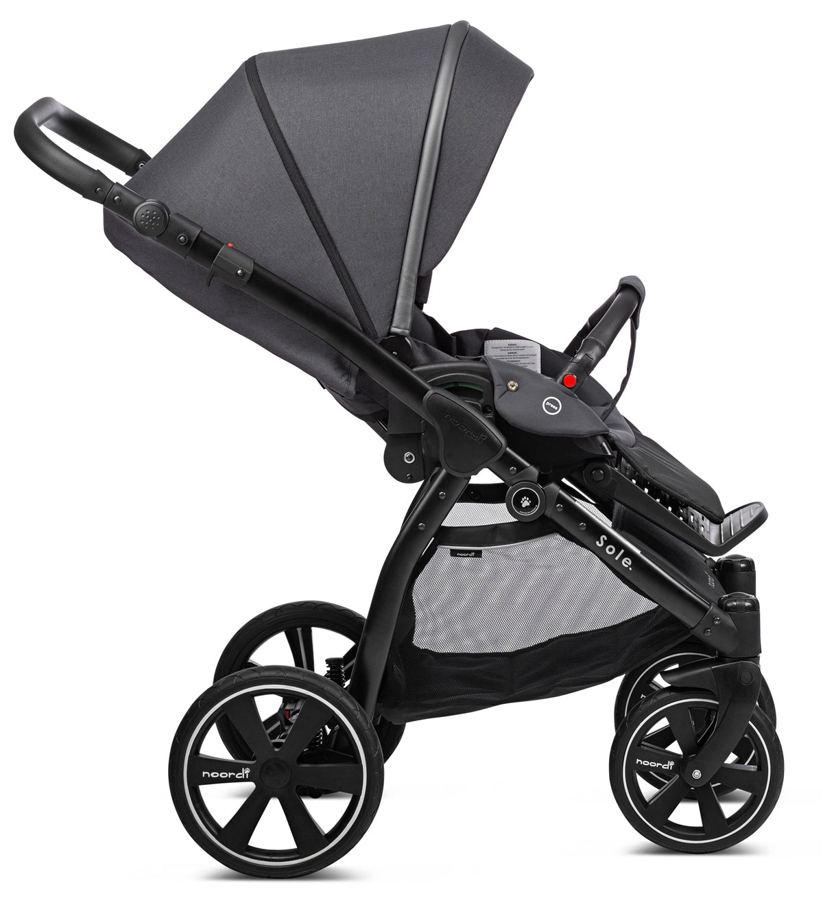 Noordi Sole Go Nursery & Travel System Bundle, Black