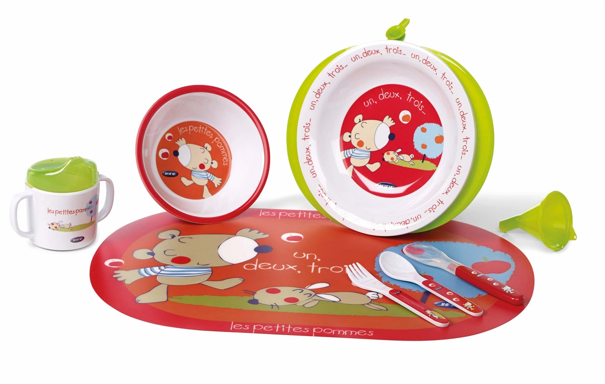 Jane Crockery Set with Thermal Dish, Les Pommes