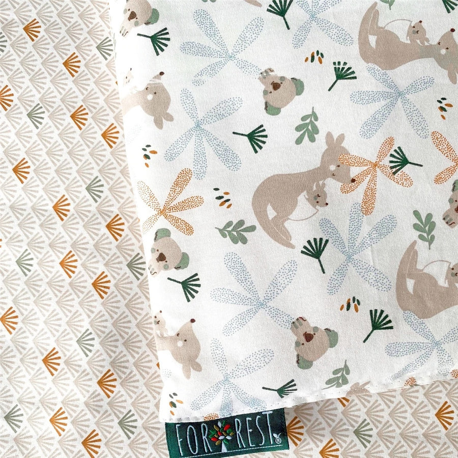 FORREST 3 Piece Reversible Cot Bed Set – Organic Cotton Baby Bedding - Koalaroo
