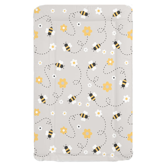 Mollydoo Baby Grey Bee Changing Mat