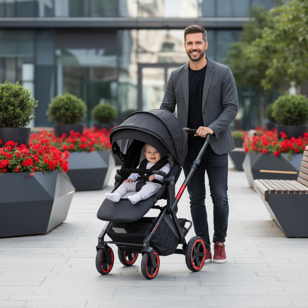 Jané Limited Edition Crosslight Pro Carbon 3in1 Travel System with Koos Car Seat