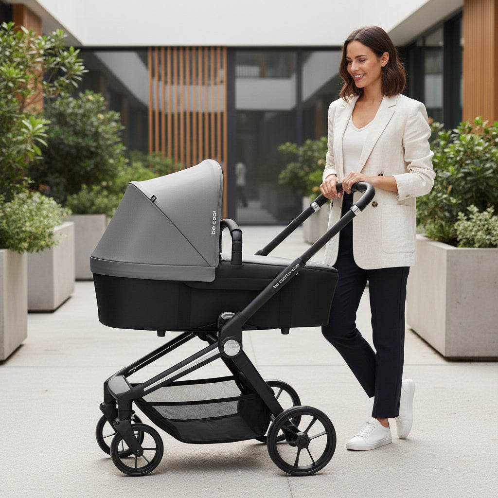 Be Cool Stratos 3in1: Pushchair + Carrycot + iSize Car Seat