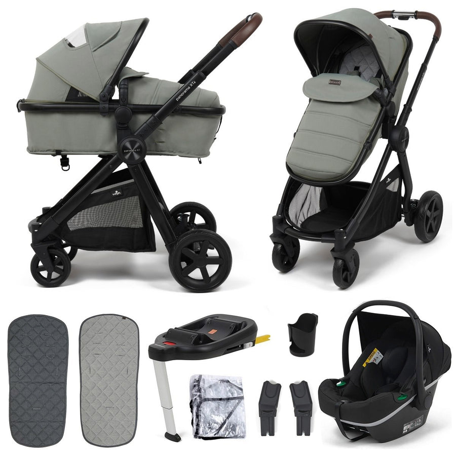 Babylo Panorama XTi Travel System including iSize Car Seat + Isofix Base