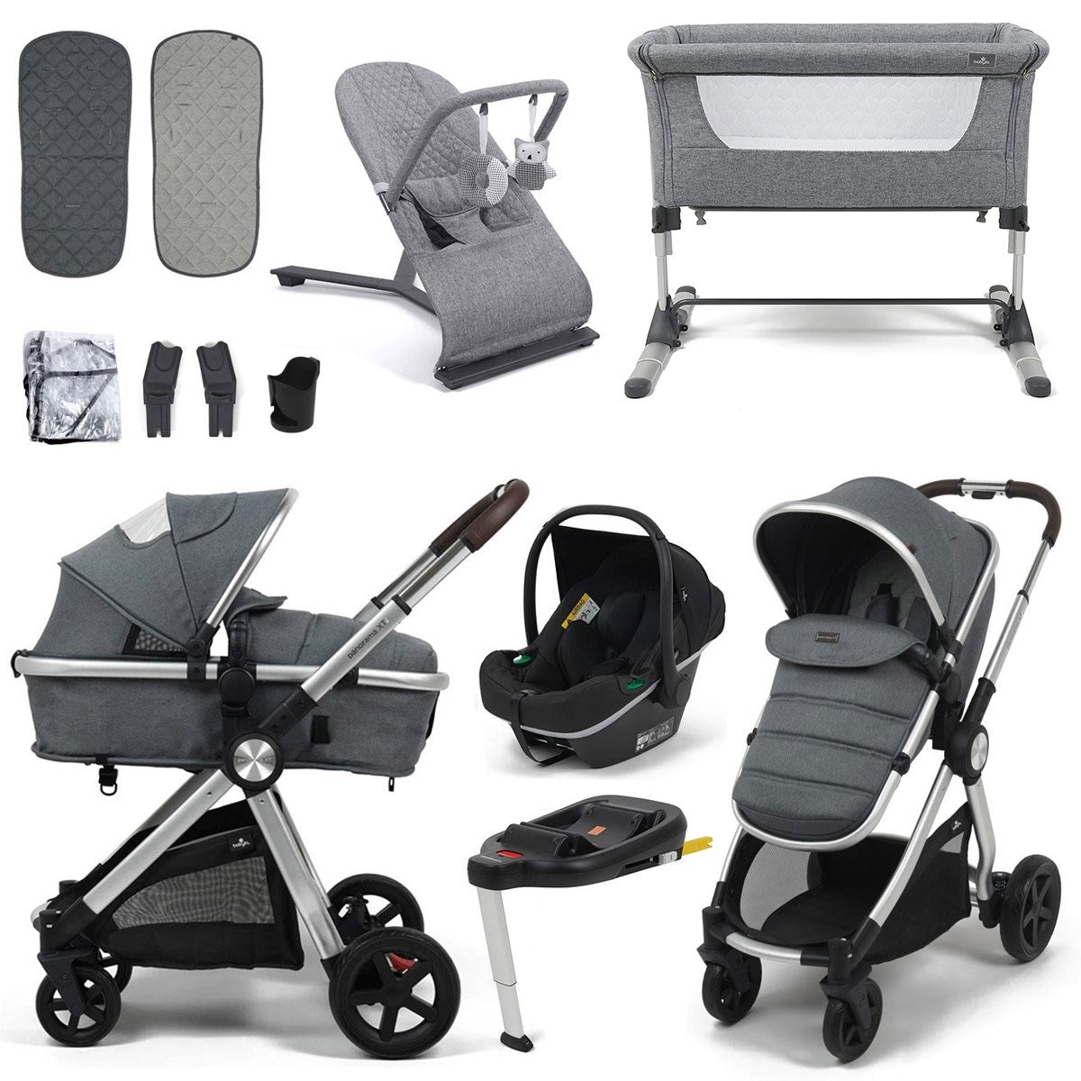 Panorama XTi Nursery & Travel System Bundle – Complete Newborn Starter Set