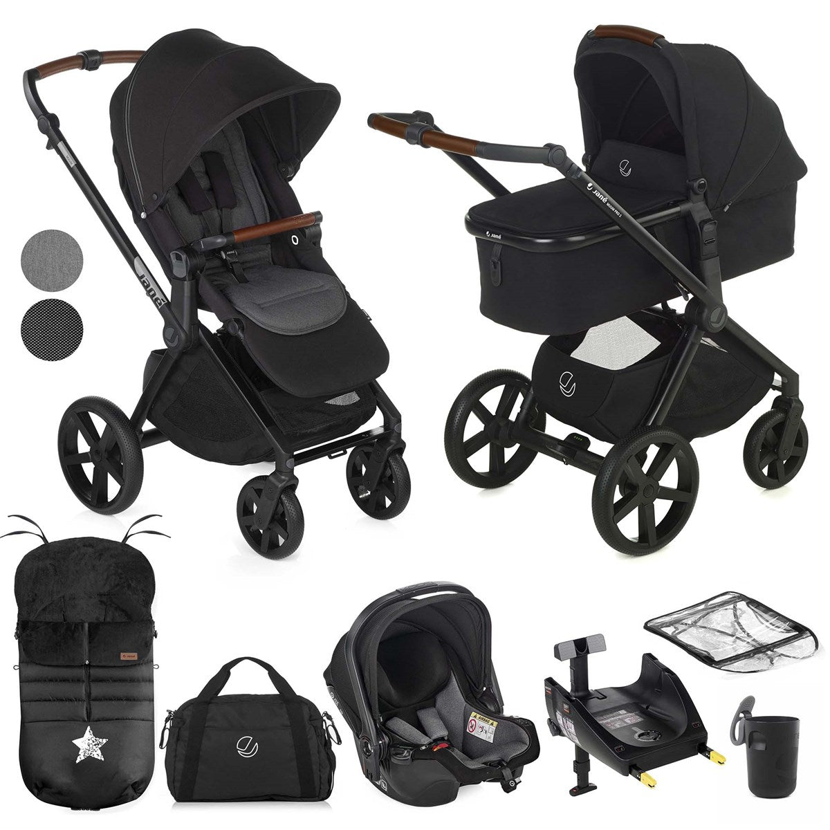 Jane Muum-4 + Micro Pro + Koos iSize, 10 Piece Travel System Bundle