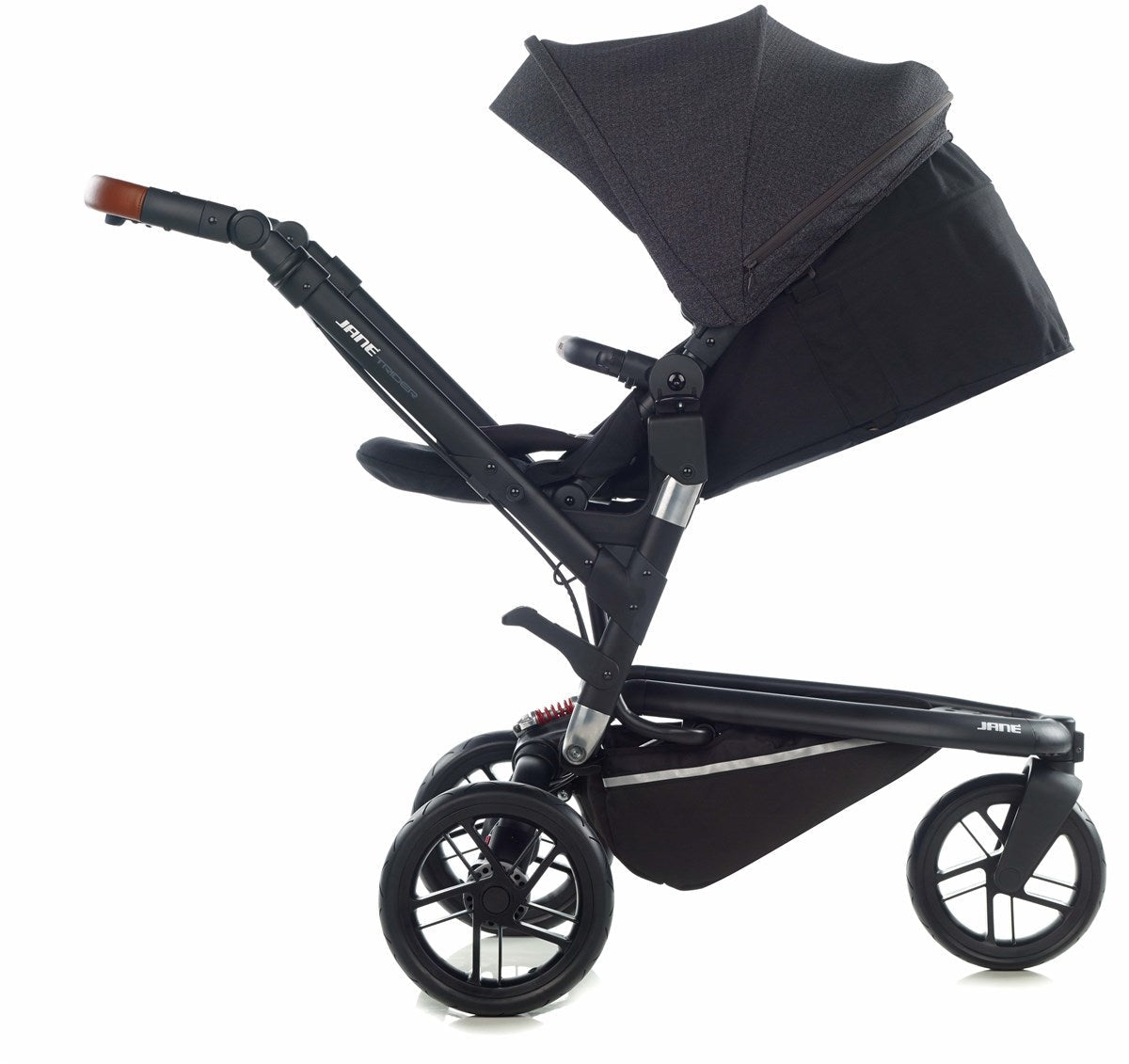 Jane Trider + Micro Pro + Koos iSize R1 Travel System, Cold Black