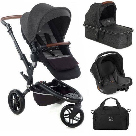 Jane Trider + Micro Pro + Koos iSize R1 Travel System, Cold Black