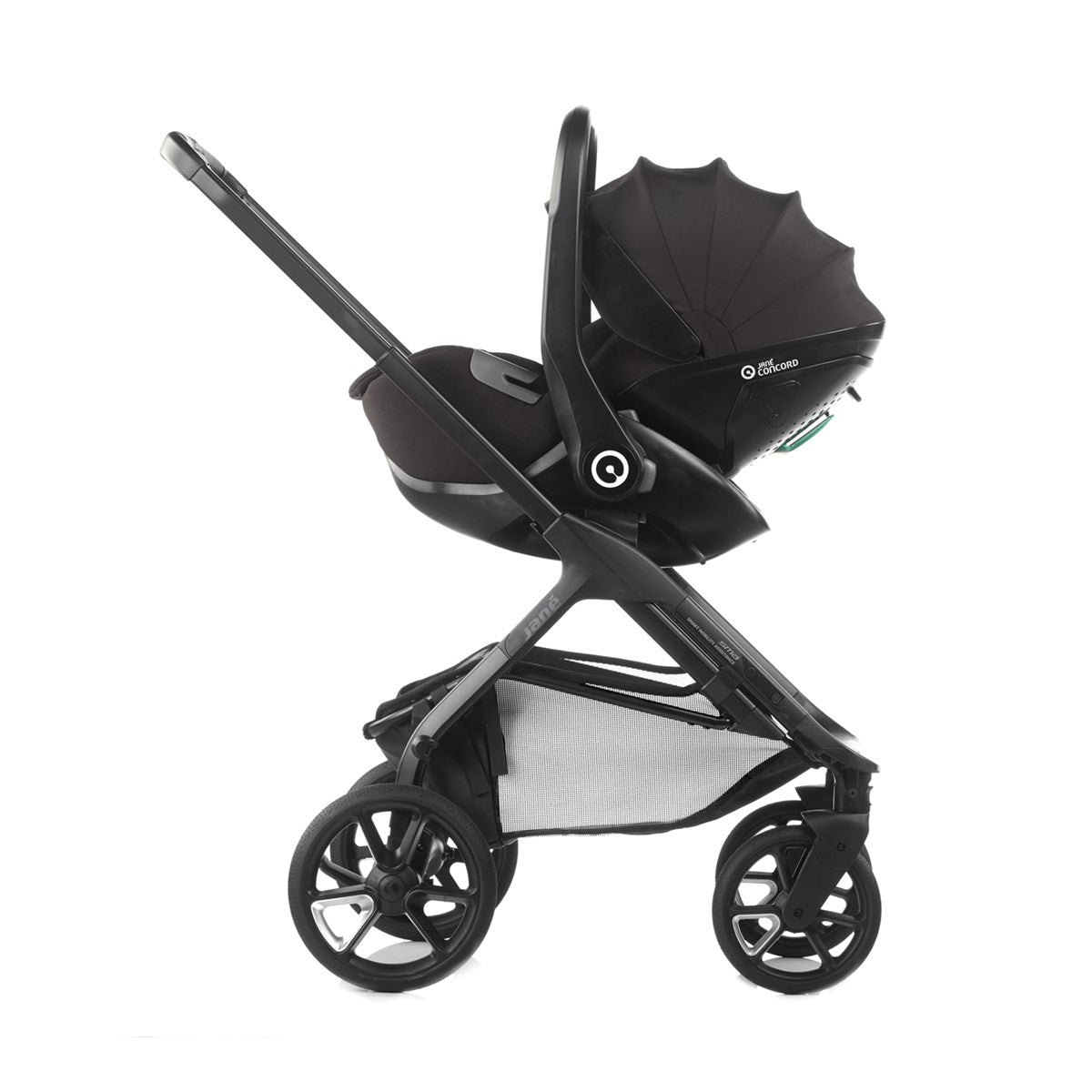 Jane Crosslight 3 + Kombibaby 360 Lie-Flat Car Seat Travel System