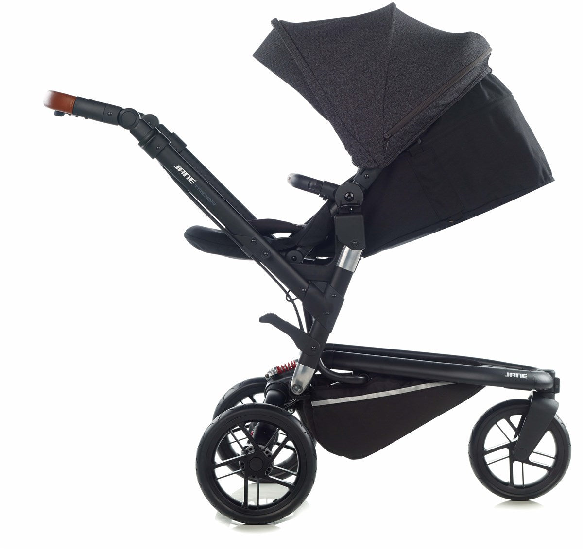 Jané Trider + Transporter Plus Carrycot, Cold Black
