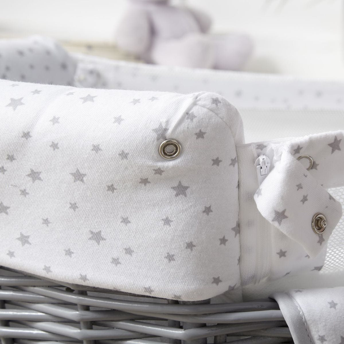 Clair De Lune Stars and Stripes Bedside Crib