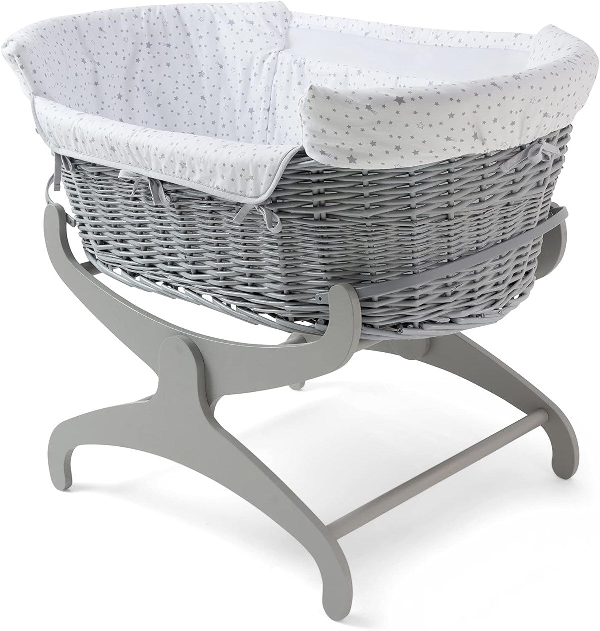 Clair De Lune Stars and Stripes Bedside Crib