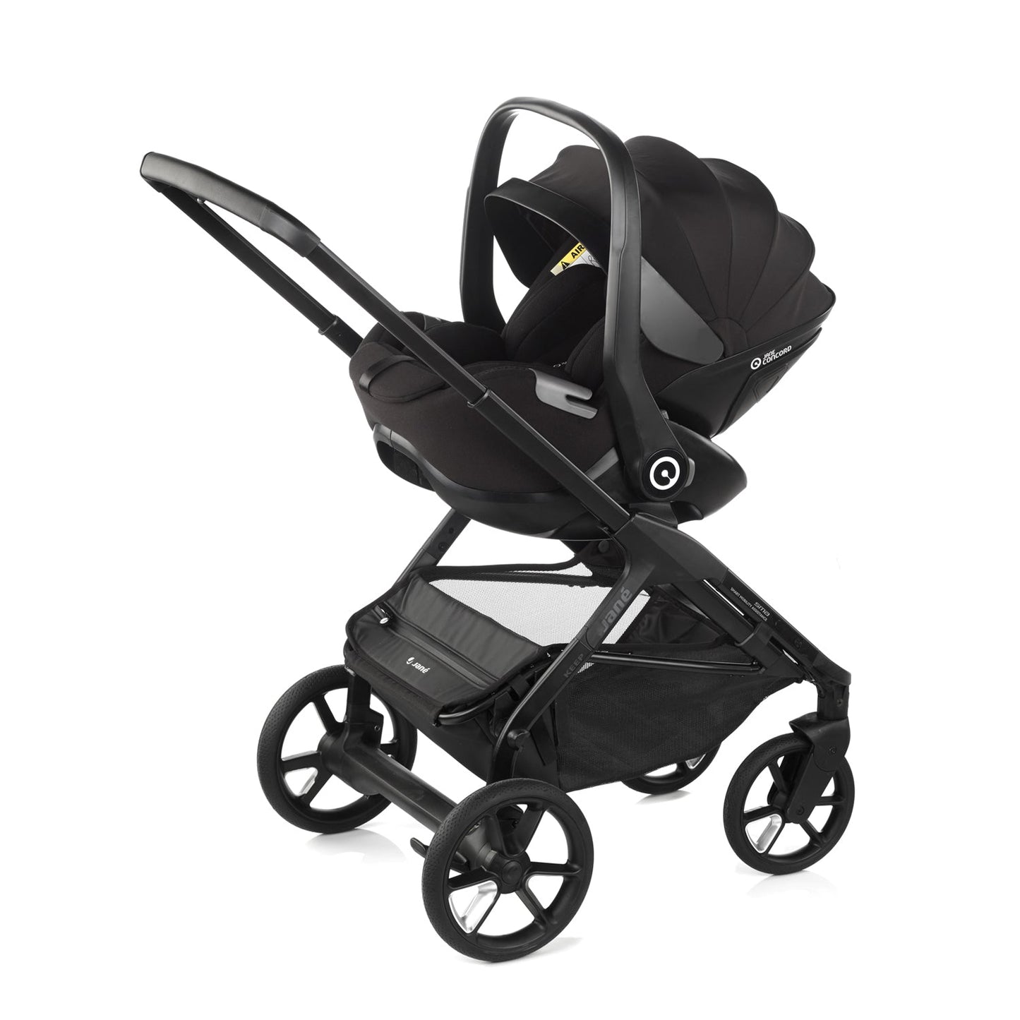 Jane Keep Pushchair + Kombibaby Lie-Flat 360 Car Seat Travel System