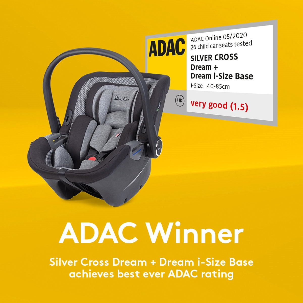 Silver Cross Dream i-Size Baby Car Seat (No Adapters)