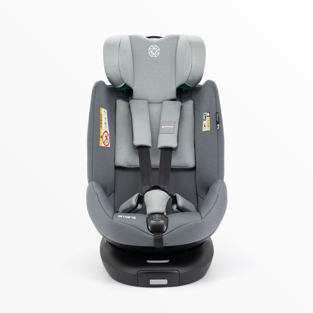 Amana Siena Twist+ 360 Spin ALL STAGE i-Size Car Seat - Pebble Grey