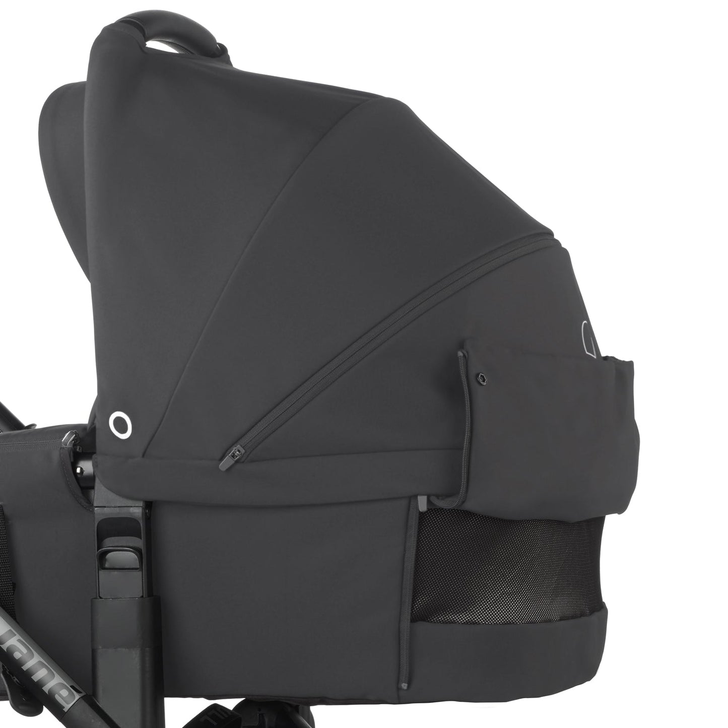 Jané Crosswalk-R All-Terrain Travel System with Sweet Carrycot & Koos iSize R1, Tech Mouse / Black Grey
