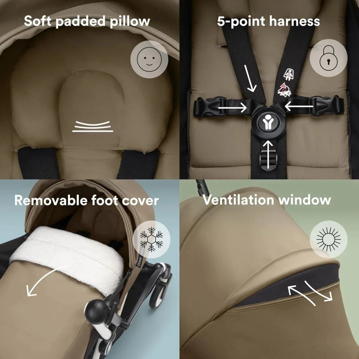 Stokke / Babyzen Stokke YOYO³  0+ Newborn Pack - Stone