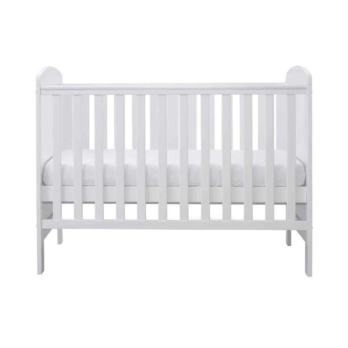 Ickle Bubba Coleby Mini Cot Bed White - Premium Pocket Sprung Mattress
