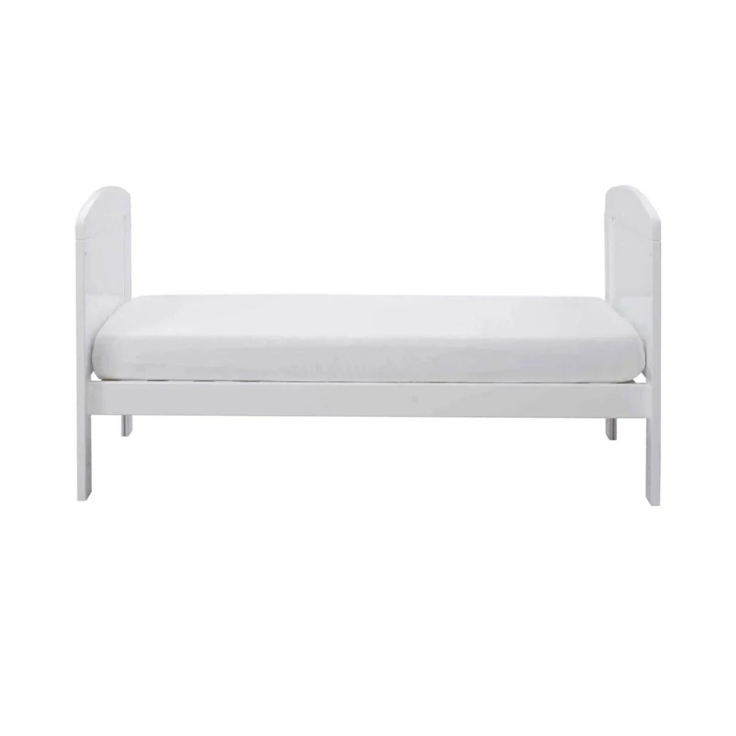 Ickle Bubba Coleby Mini Cot Bed White - Premium Sprung Mattress