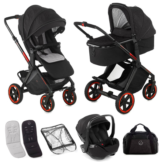 Jané Limited Edition Crosslight Pro Carbon 3in1 Travel System with Lie-Flat Kombibaby Car Seat