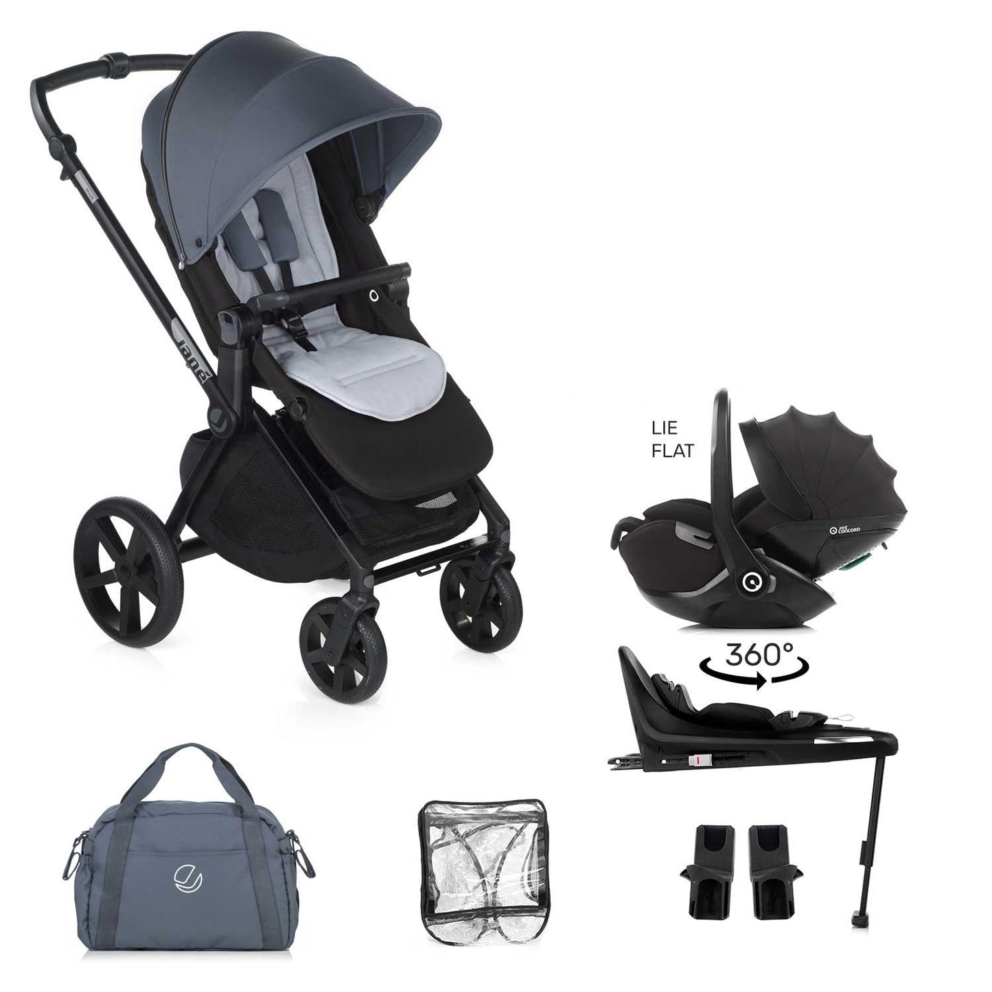 Jane Muum-4 Kombibaby Lie-Flat 360 Travel System