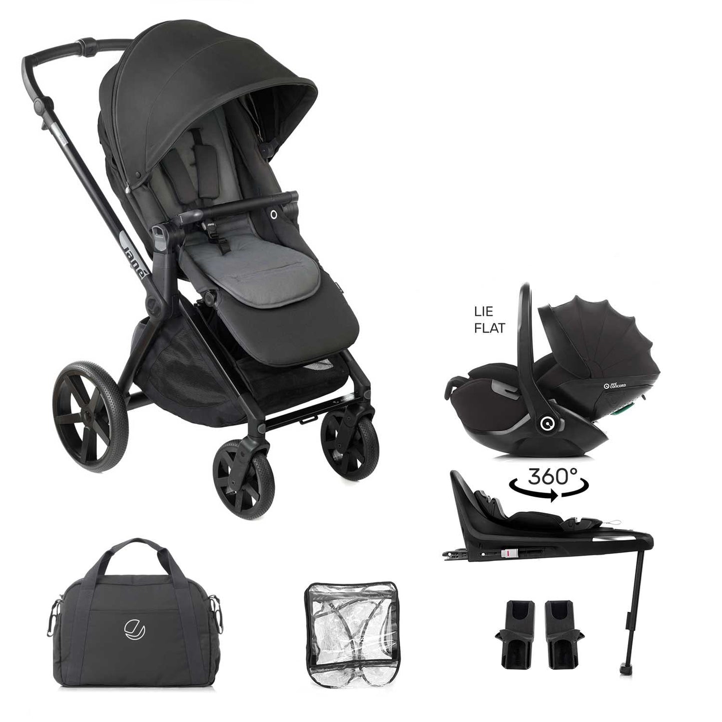 Jane Muum-4 Kombibaby Lie-Flat 360 Travel System
