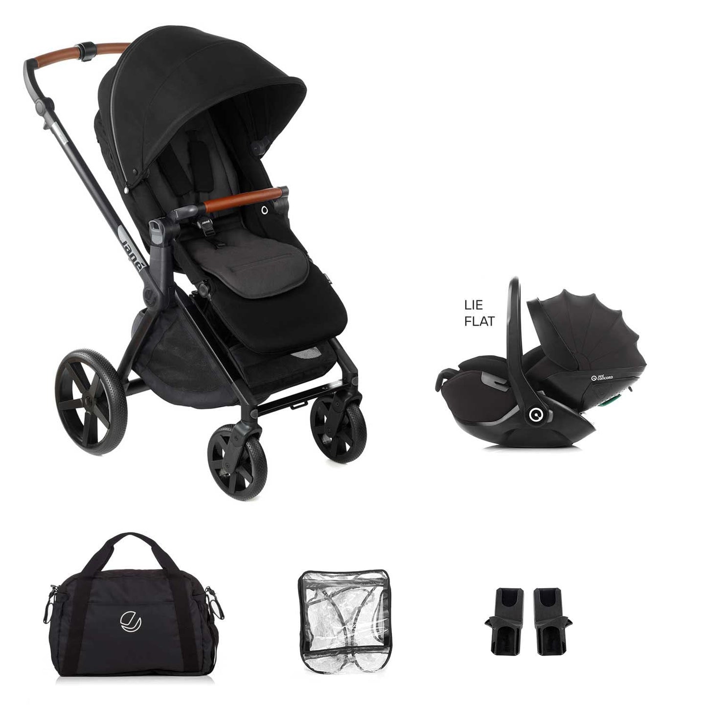 Jane Muum-4 Lie-Flat 360 Baby Car Seat Bundle