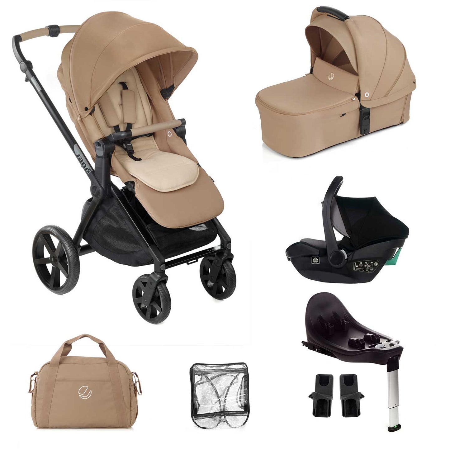 Jane Muum-4 Travel Carrier Car Seat Bundle