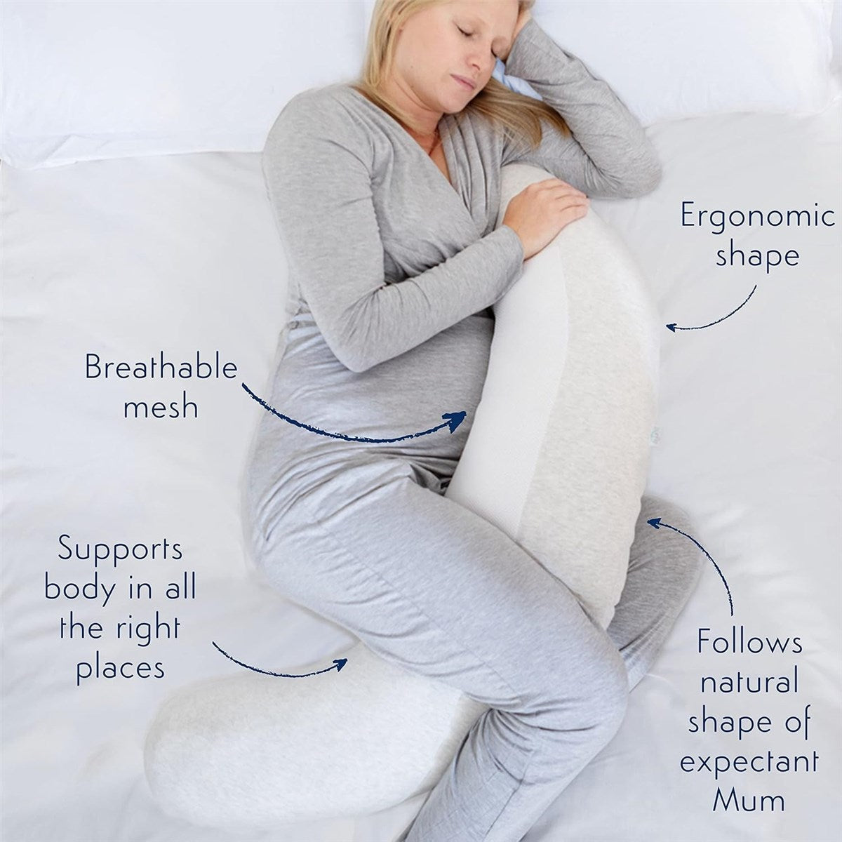 PurFlo Breathe Pregnancy Pillow