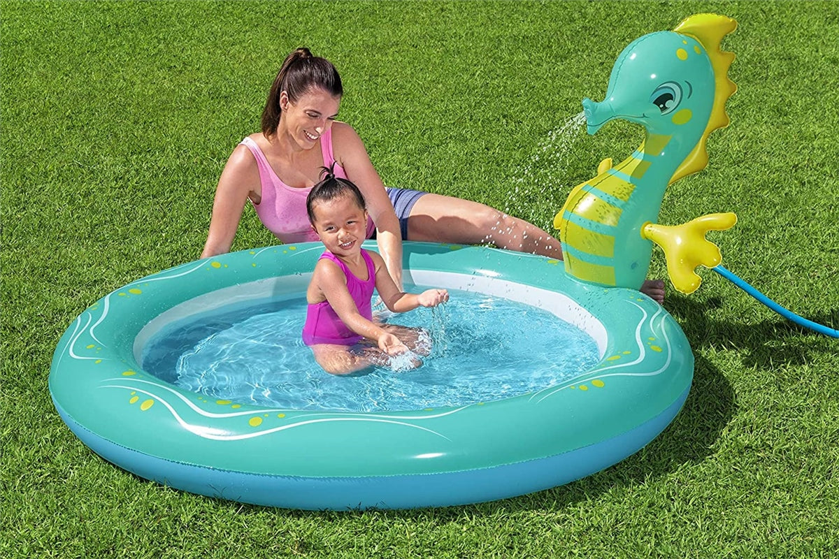 Bestway Seahorse Sprinkler Paddling Pool