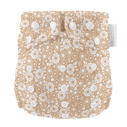 One Size All-In-One Reusable Cloth Nappy - Bloom