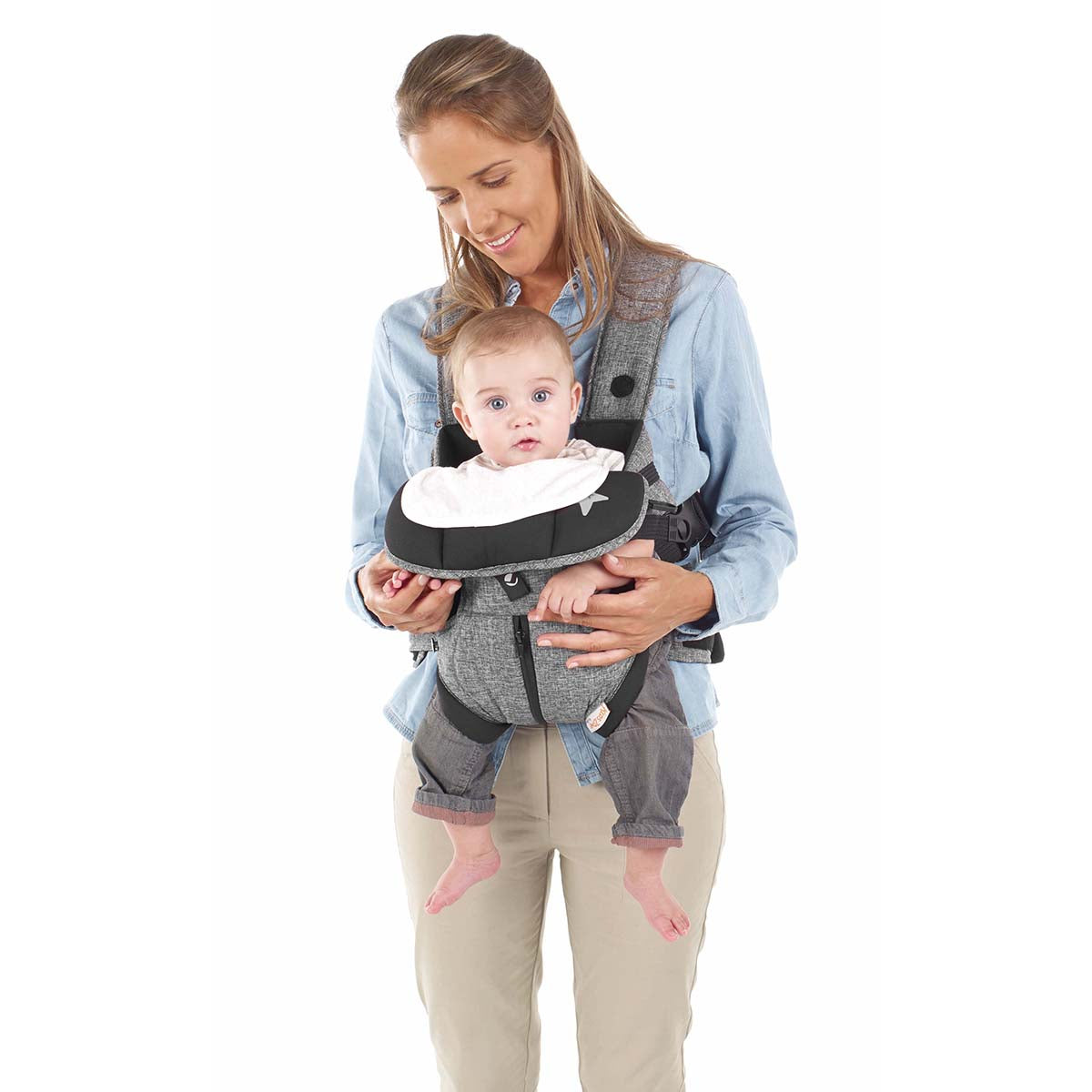 Jané Travel Ergonomic Baby Carrier – 3 Position, Breathable with Lumbar Support (Birth to 15kg)