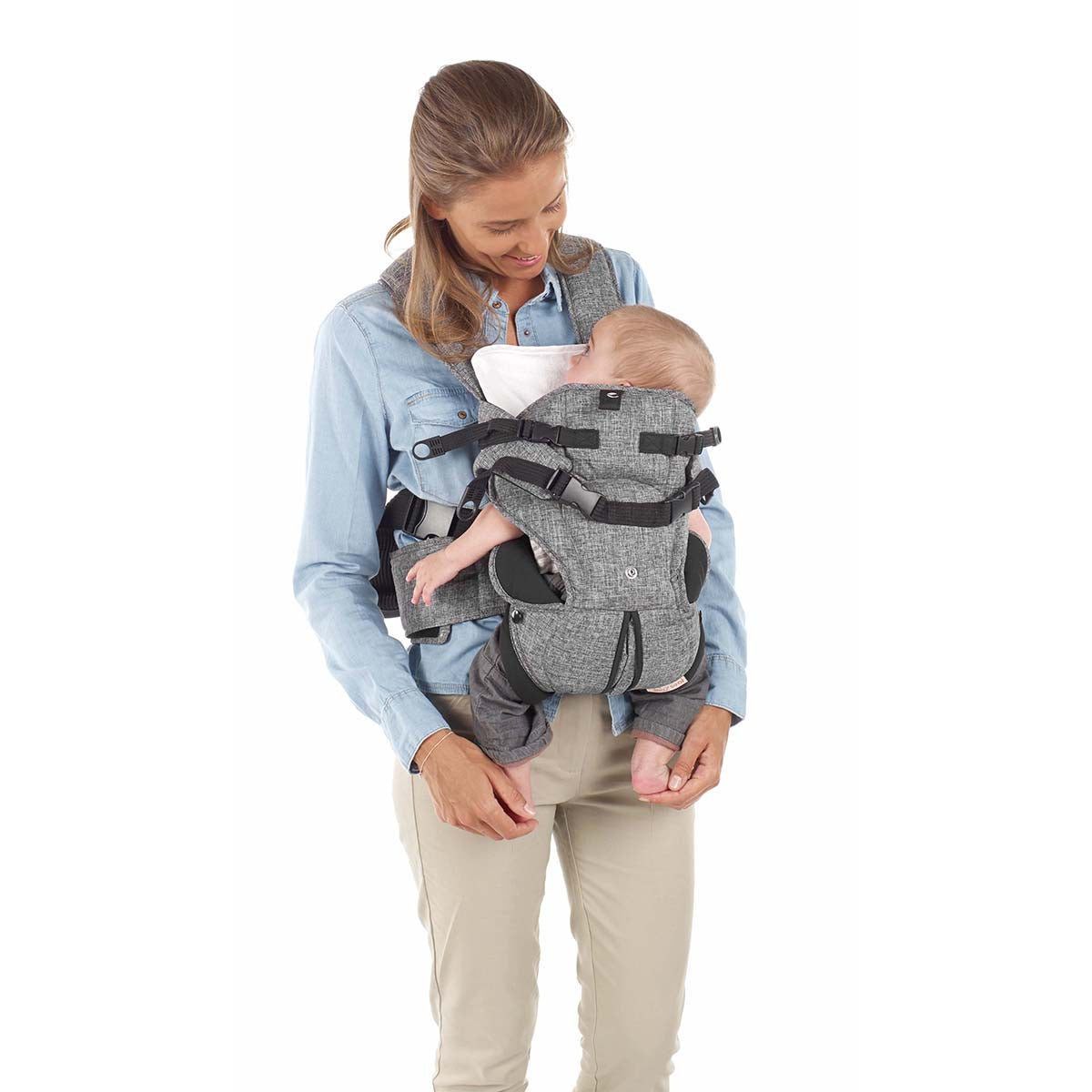 Jané Travel Ergonomic Baby Carrier – 3 Position, Breathable with Lumbar Support (Birth to 15kg)